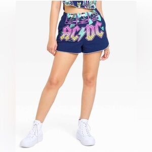 AC/DC rock band women’s shorts. Size L